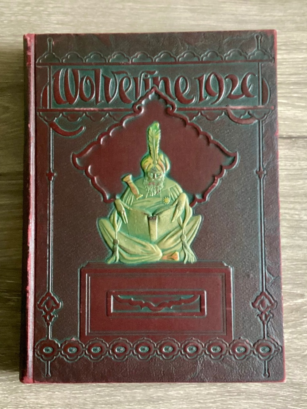 1929 "WOLVERINE" MICHIGAN STATE College Yearbook Leather Bound Antique Volume 27